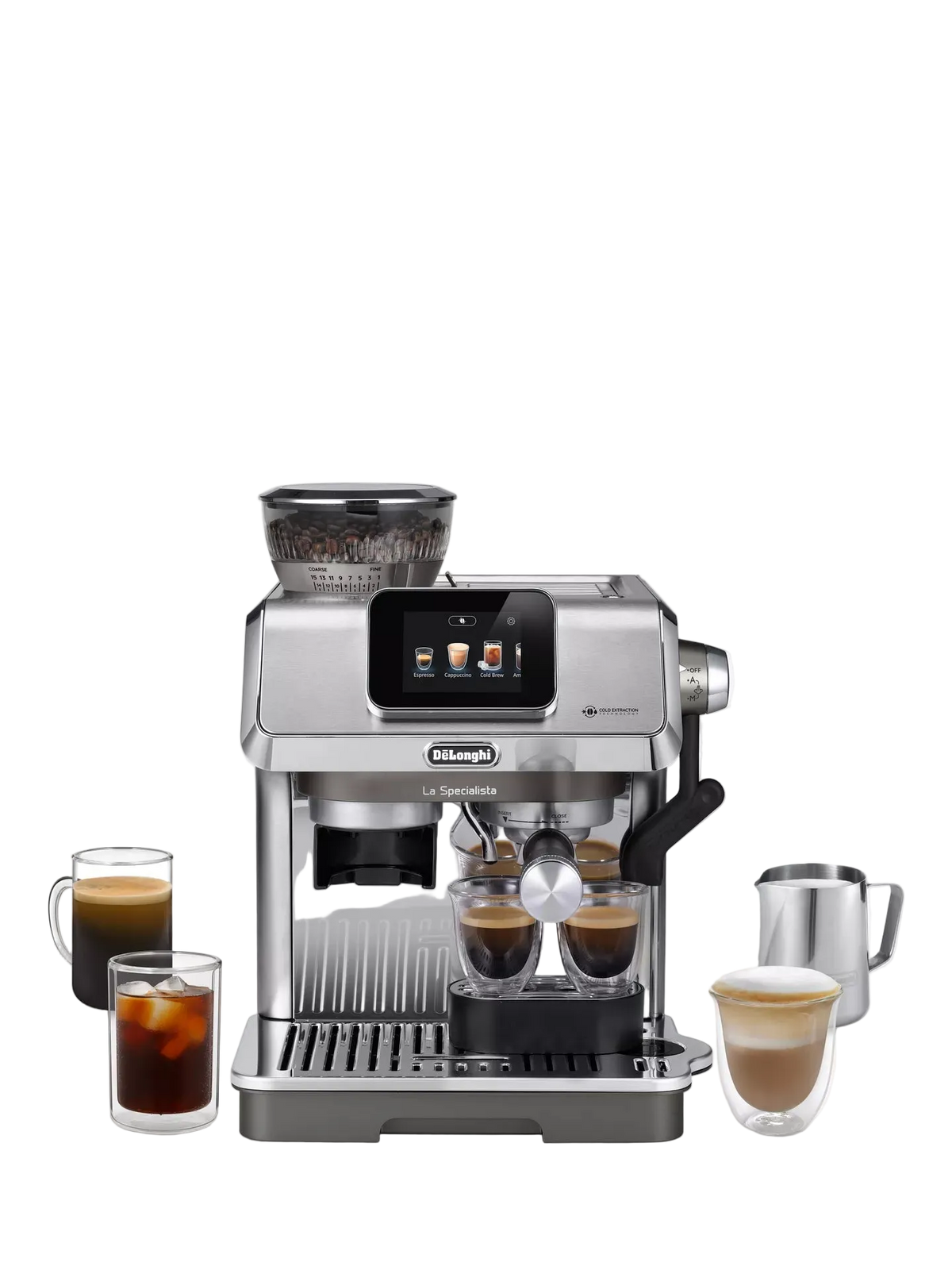 De'Longhi La Specialista EC9455.M Touch Bean to Cup Coffee Machine, Silver