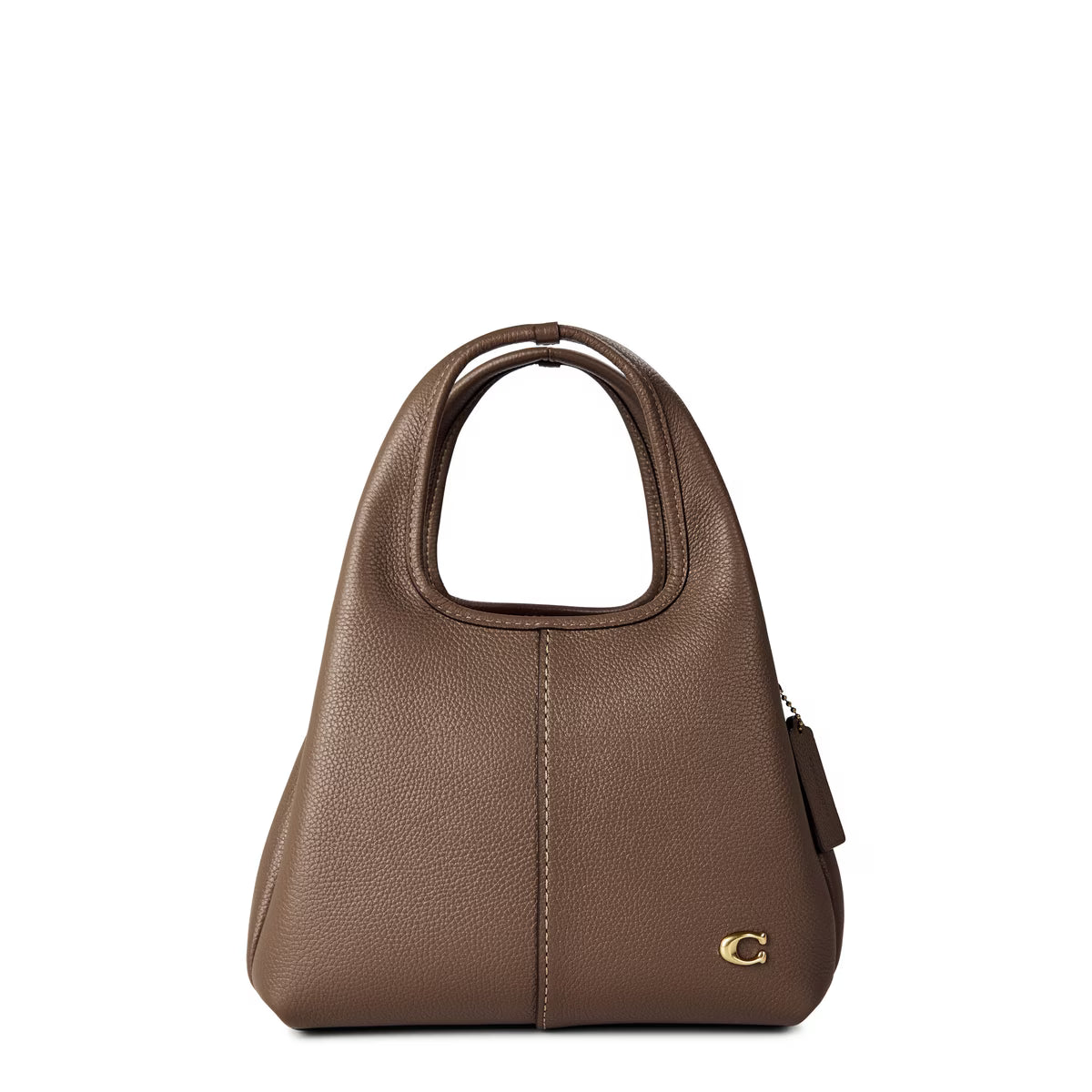 Coach Womens Lana Leather Shoulder Bag - Dark Stone