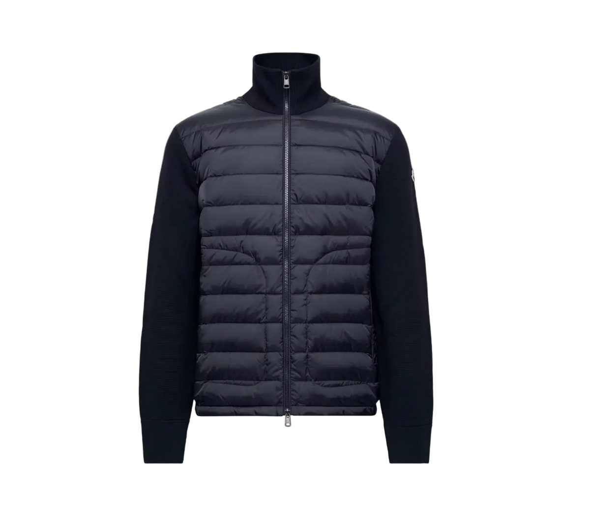Moncler Padded Zip-Up Cardigan Navy